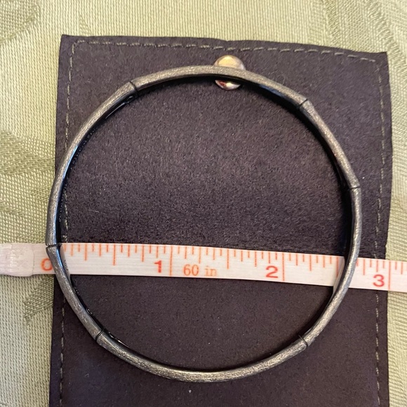 John Hardy Bamboo Black Rhodium Estate Sterling Silver Bangle Bracelet in Bag OS - Picture 12 of 16